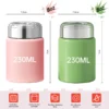 230ml 8oz small vacuum flask technical specifications showing 11cm height and 7.0cm diameter for B2B buyers.