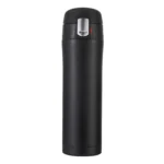 Wholesale 500ml black business pop-up insulated tumbler with leak-proof lid and 304 stainless steel body.