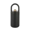 Premium matte black 17oz purse handle tumbler with fashion heart-shaped gold accent for B2B wholesale.