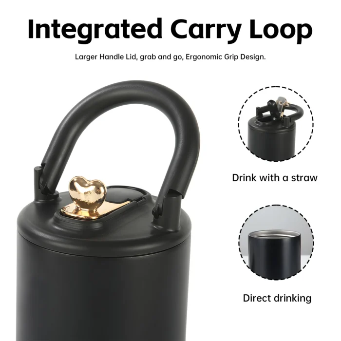 Wholesale Designer-Style "Purse Handle" Tumbler | Chic Stainless Steel Coffee Mug Manufacturer - Image 5