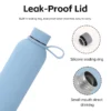 Leak-proof small-mouth bottle lid with food-grade silicone sealing ring and safe PP plastic.