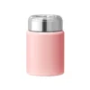 Premium matte pink 230ml mini stainless steel pocket bottle with leak-proof screw-on lid for corporate gifting.