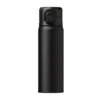 Premium matte black 500ml business vacuum flask with minimalist aesthetic
