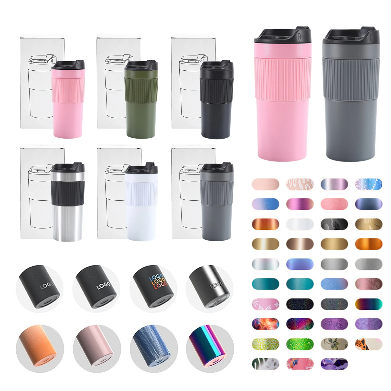 Wholesale private label coffee brewers with various Morandi color options and custom logo laser engraving.