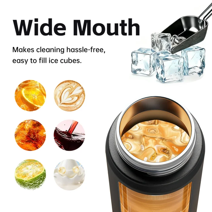 Wholesale 500ml 316 Stainless Steel Business Vacuum Flask | Dual-Sip One-Touch Mug - Image 6