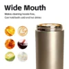 Wide mouth design of the Nordic travel mug for easy cleaning and maintaining hot coffee or tea.