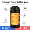 Wholesale 316 Stainless Steel Tumbler | 600ml Dual-Sip Insulated Coffee Mug - Image 6
