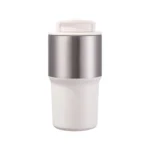 Premium matte black 18oz vacuum insulated tumbler with leak-proof lid for private label wholesale.