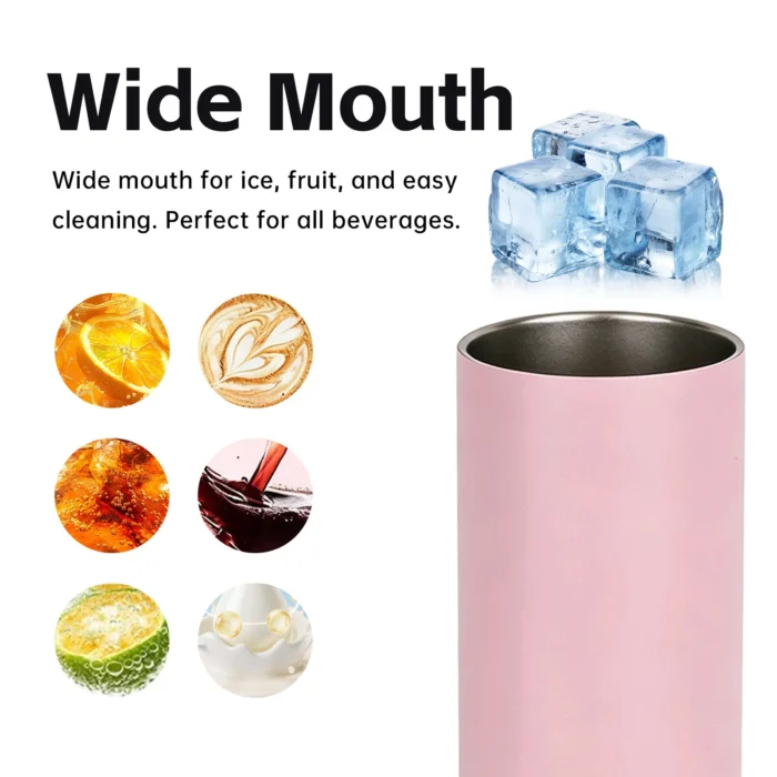 Wholesale Slim "Pocket" Vacuum Tumbler | Macaron Matte Colors - Image 8