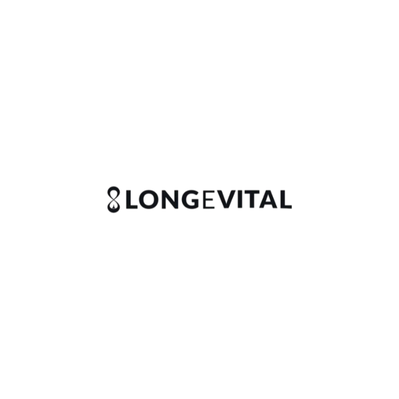 Official logo of Longevital (Germany), a premium health tech partner of Gencore custom drinkware and insulated bottles.